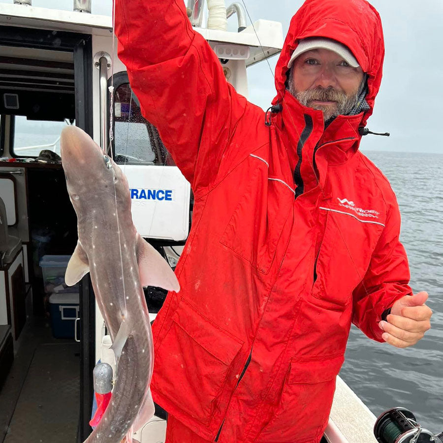 Rain Jacket for Fishing in Red