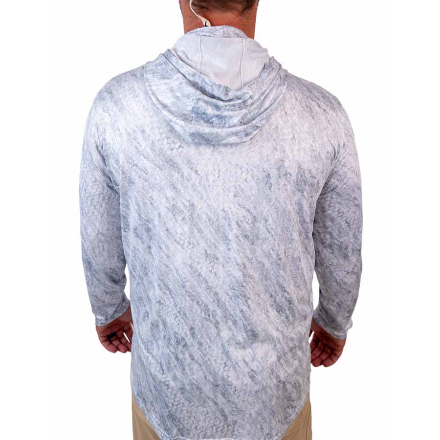 Grey Hooded Fishing Shirt