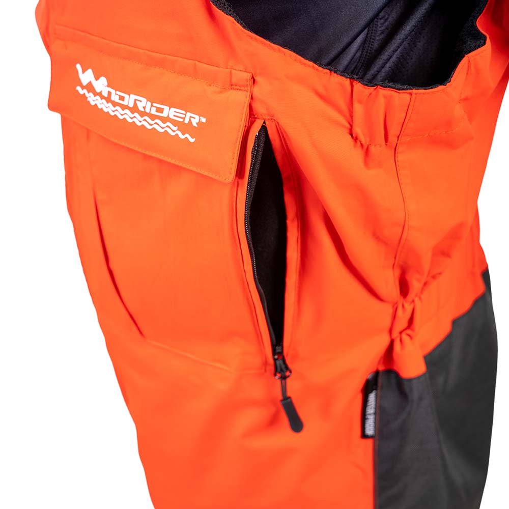 Pro All Weather Rain Bibs Red