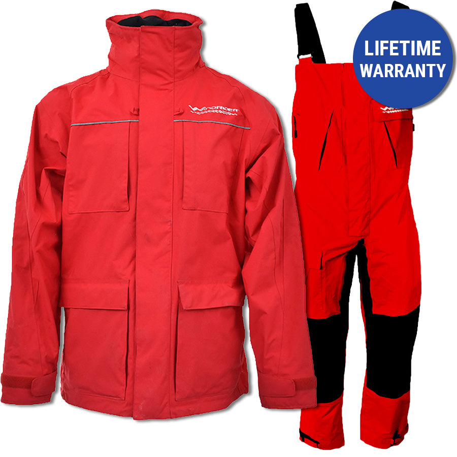WindRider Pro All Weather Rain Gear- Set Red