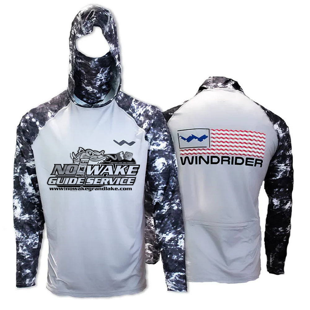 No Wake Guide Service Atoll Fishing Shirt