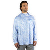 Hooded Helios Fishing Shirts with Gaiter Grey Scale Armor / 4X