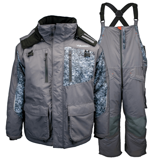 Wind hunter winter fishing suit down jumpsuit thick warm cotton clothing  waterproof cold suit ice fishing anchor fis…