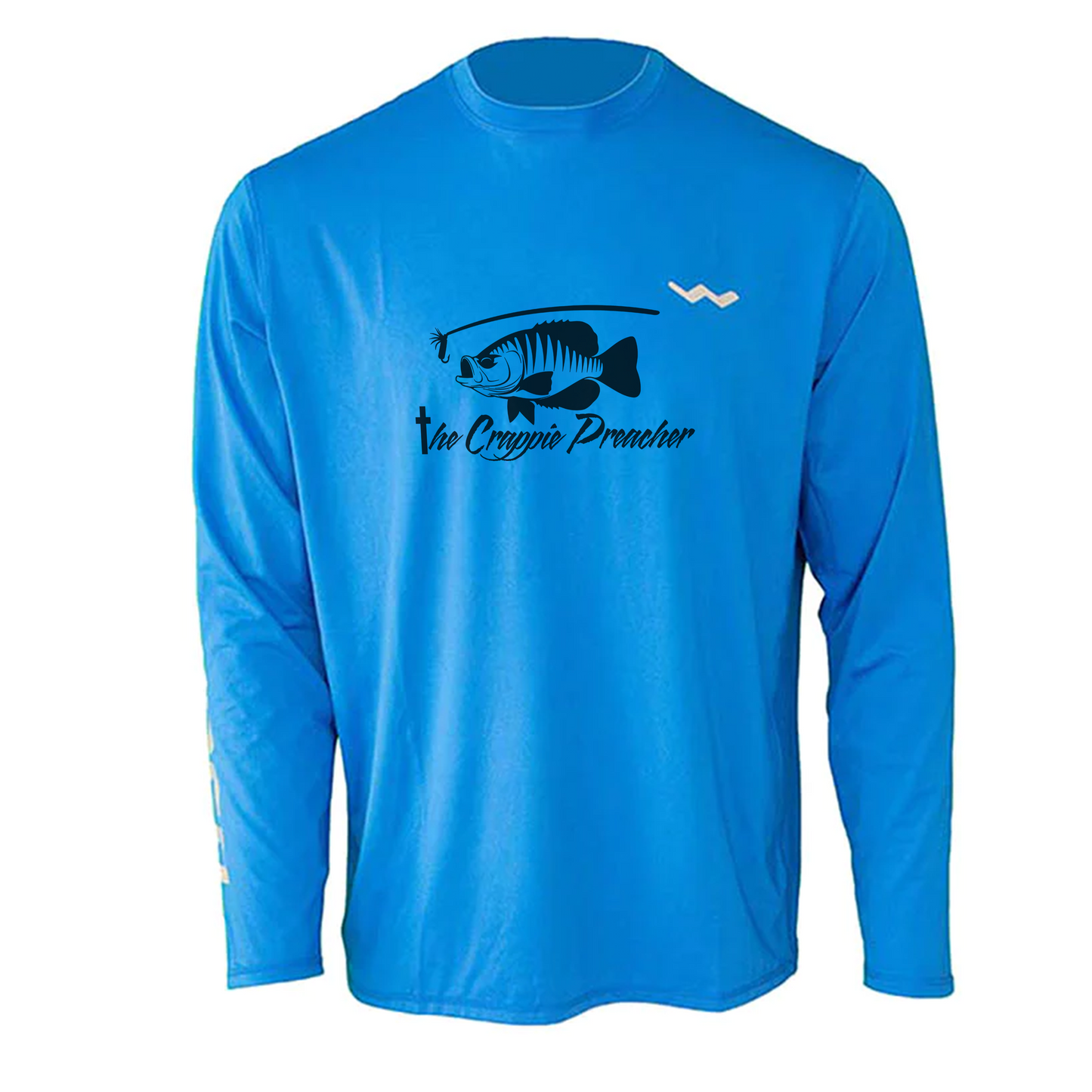 The Crappie Preacher Helios Fishing Shirt