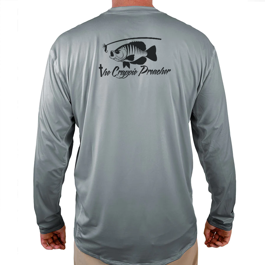 The Crappie Preacher Helios Fishing Shirt