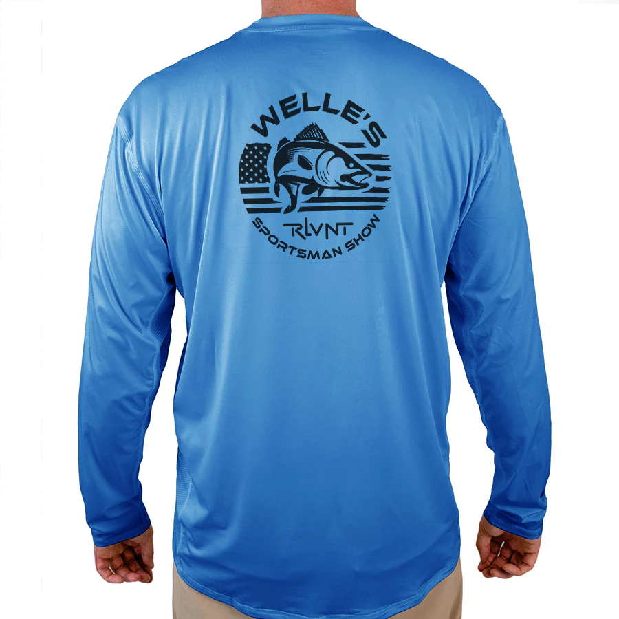 Welle's RLVNT sportsmans show Helios Fishing Shirt