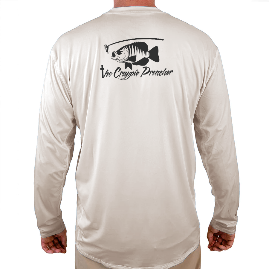 The Crappie Preacher Helios Fishing Shirt
