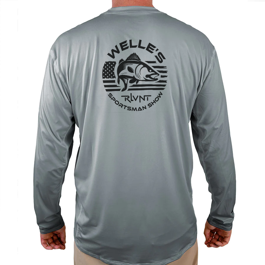 Welle's RLVNT sportsmans show Helios Fishing Shirt