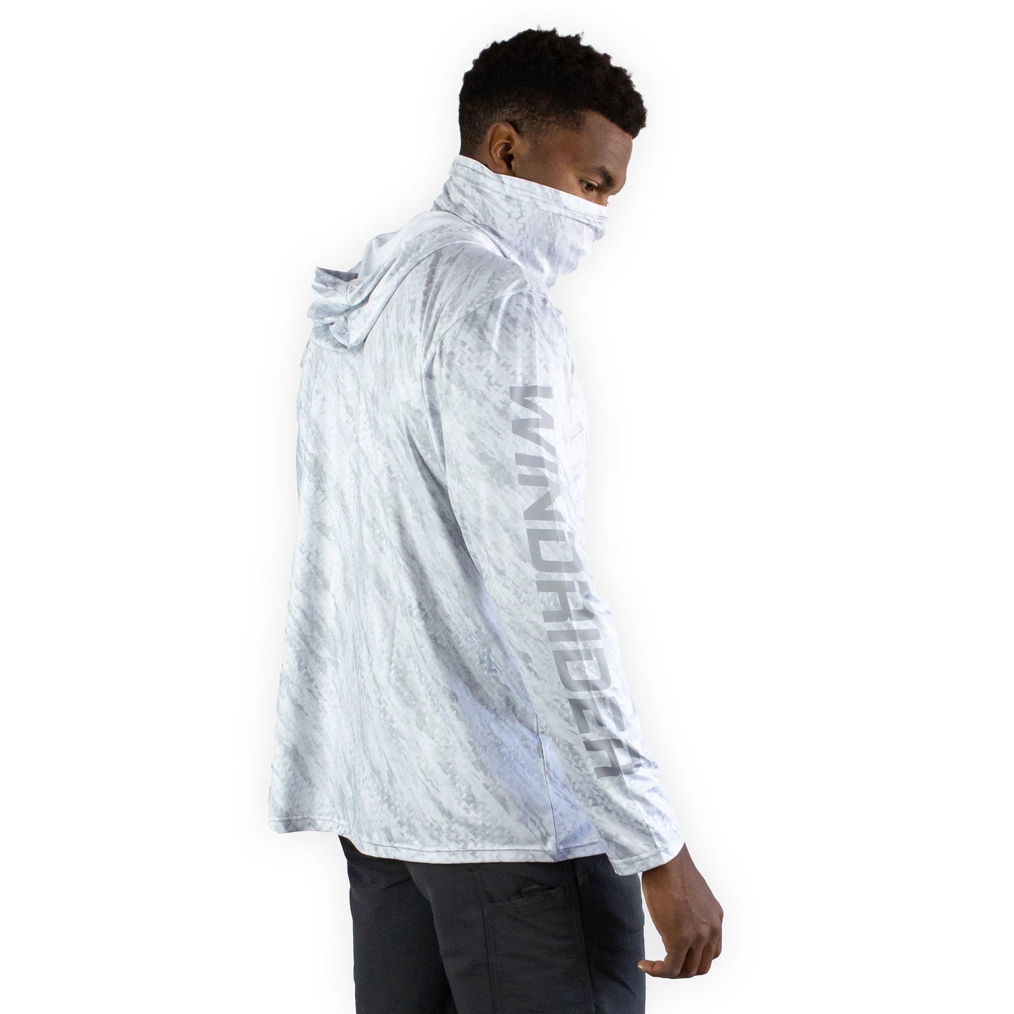 Hooded Helios with Gaiter Gray Scale Armor