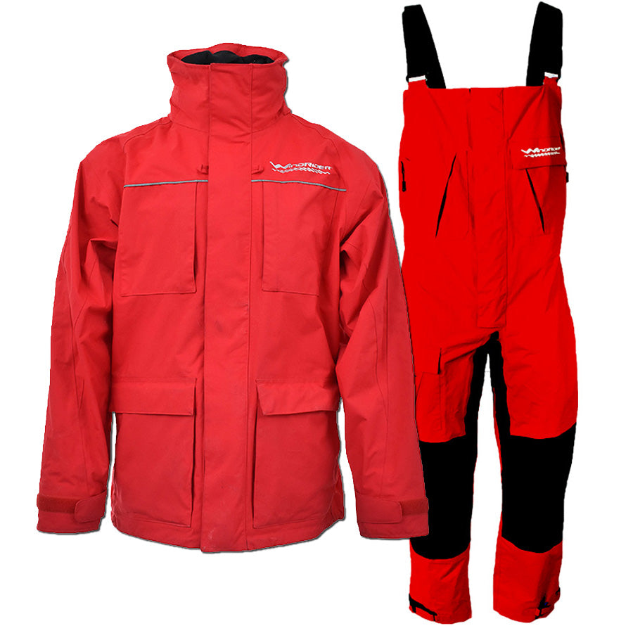 RainRider Commercial Rain Suits for Men Waterproof Heavy Duty Foul Weather Gear Rain Coat Jacket and Pants(Black Large)