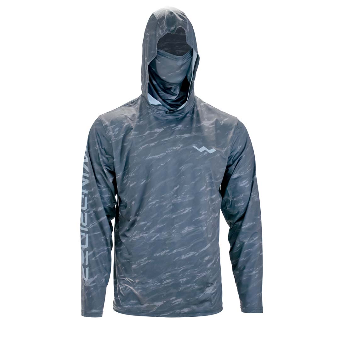 Atoll Hooded Shirt with Black Ice - Grey Americana - Green Americana