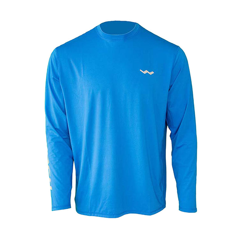 Windrider Long Sleeve Fishing Shirts for Men UPF 50+ Sun Protection with Mesh Sides Stain Resistant and Moisture Wicking, Men's, Size: Large, Blue