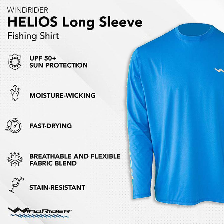 HELIOS™ Blue Long Sleeve Sun Shirt