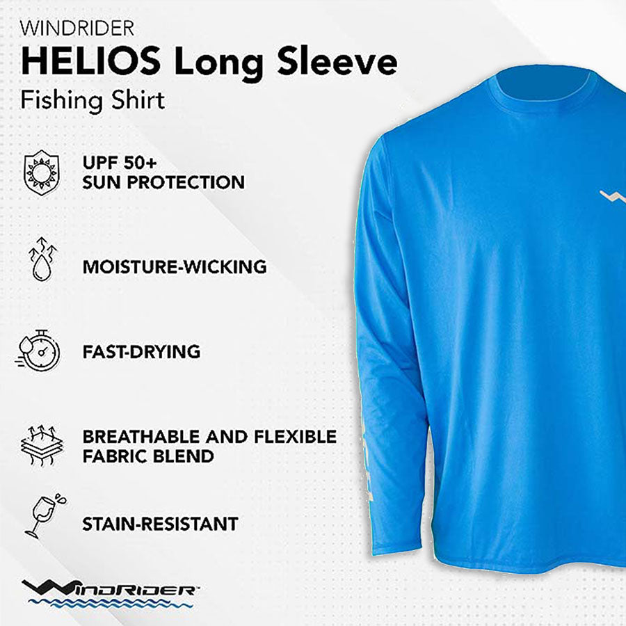 HELIOS™ Blue Long Sleeve Sun Shirt