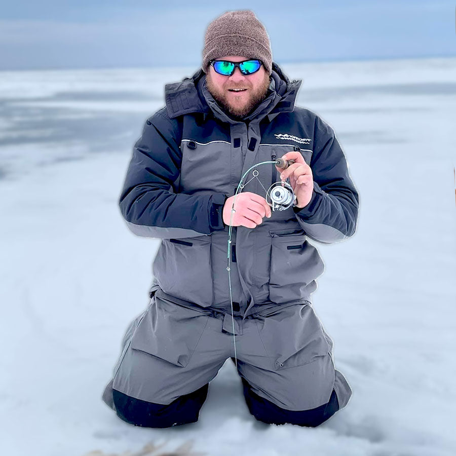 Windrider Men's Boreas Floating Ice Fishing Jacket - Grey - S