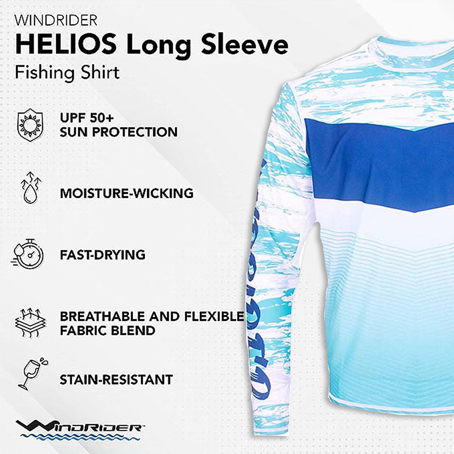 HELIOS™ Glacial Lake Long Sleeve Sun Shirt