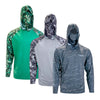 Atoll Hooded Shirt with Black Ice - Grey Americana - Green Americana