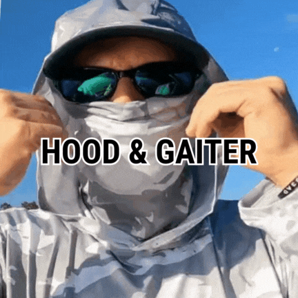 HELIOS Hooded Fishing Shirts with Gaiter