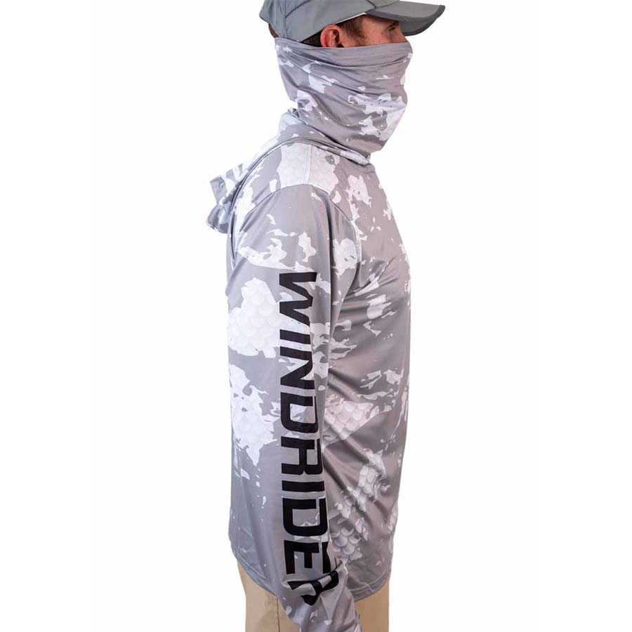 Hooded Helios with Gaiter Gray Scale Armor
