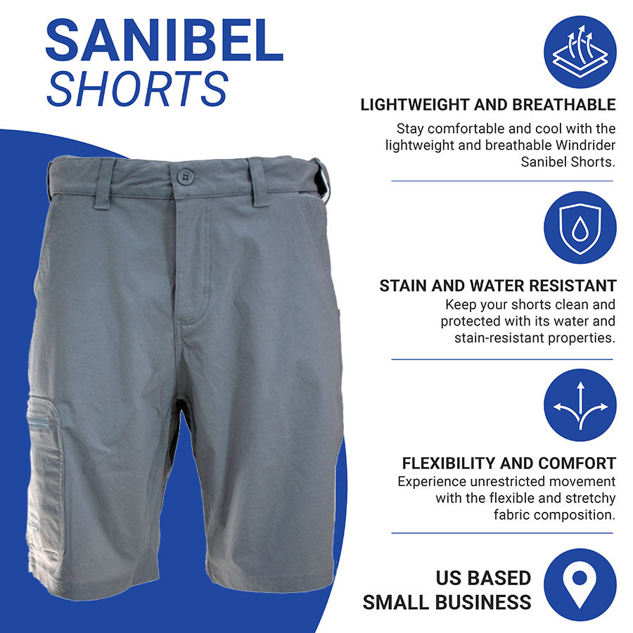 Sanibel Men's 10.5'' Hybrid Shorts Grey