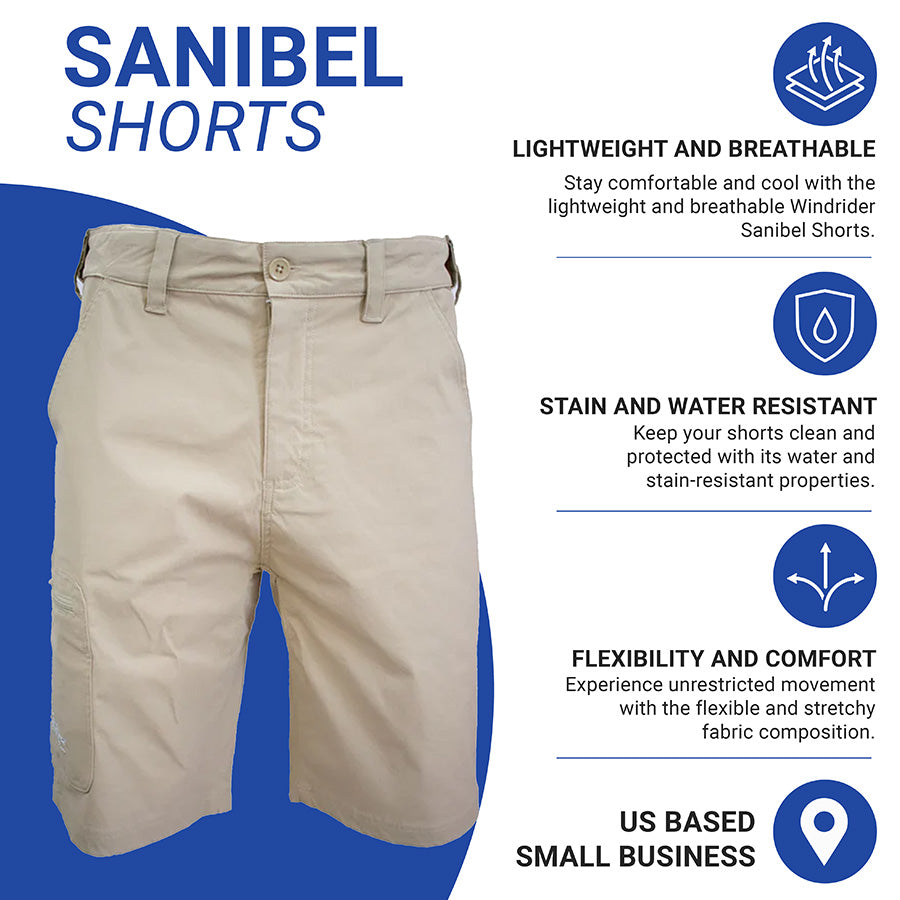 Sanibel Men's 10.5'' Hybrid Shorts Khaki