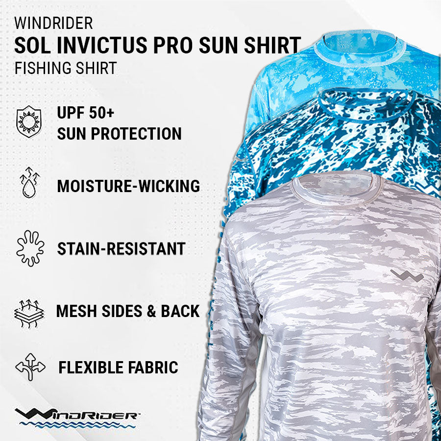 Sol Invictus Pro Sun Shirt Roiling Sea / XL