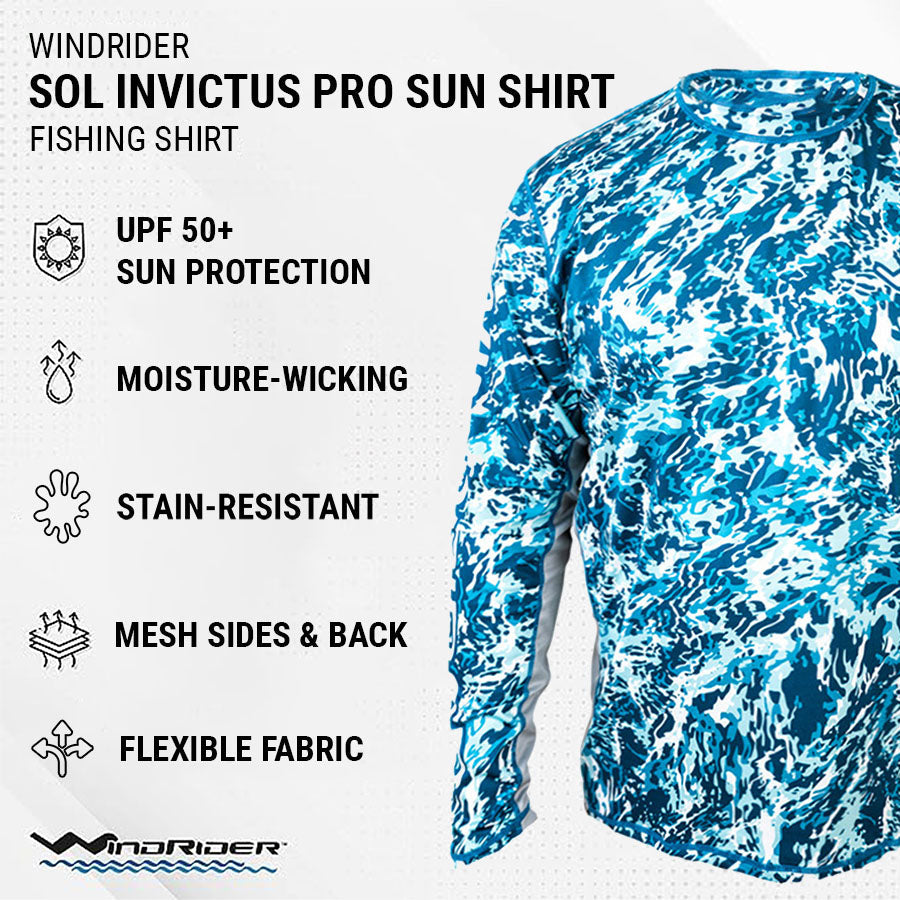 Sol Invictus Long Sleeve Sun Shirt Rolling Sea – WindRider