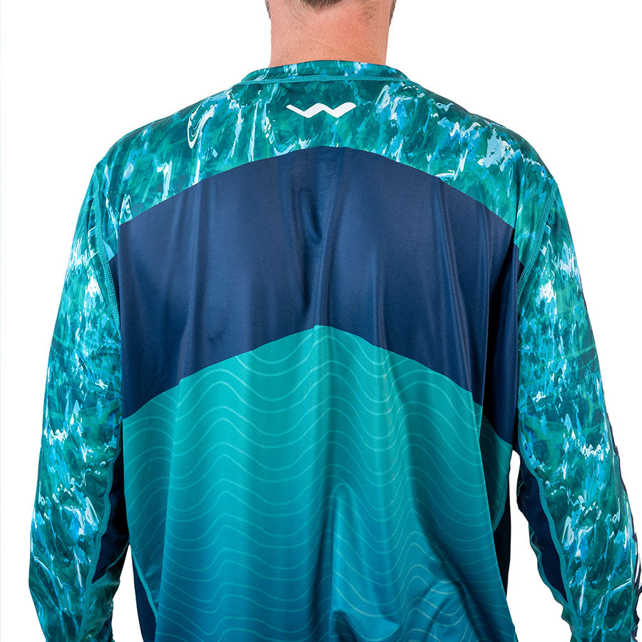 HELIOS™ Tahitian Teal Long Sleeve Sun Shirt