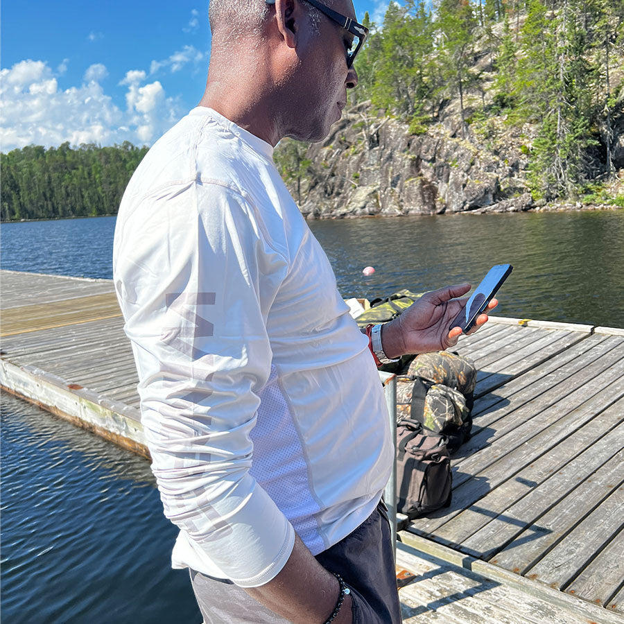 HELIOS™ White Long Sleeve Sun Shirt