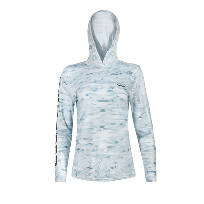 Women's HELIOS™ Hooded Sun Shirt Crystal Camo Grey