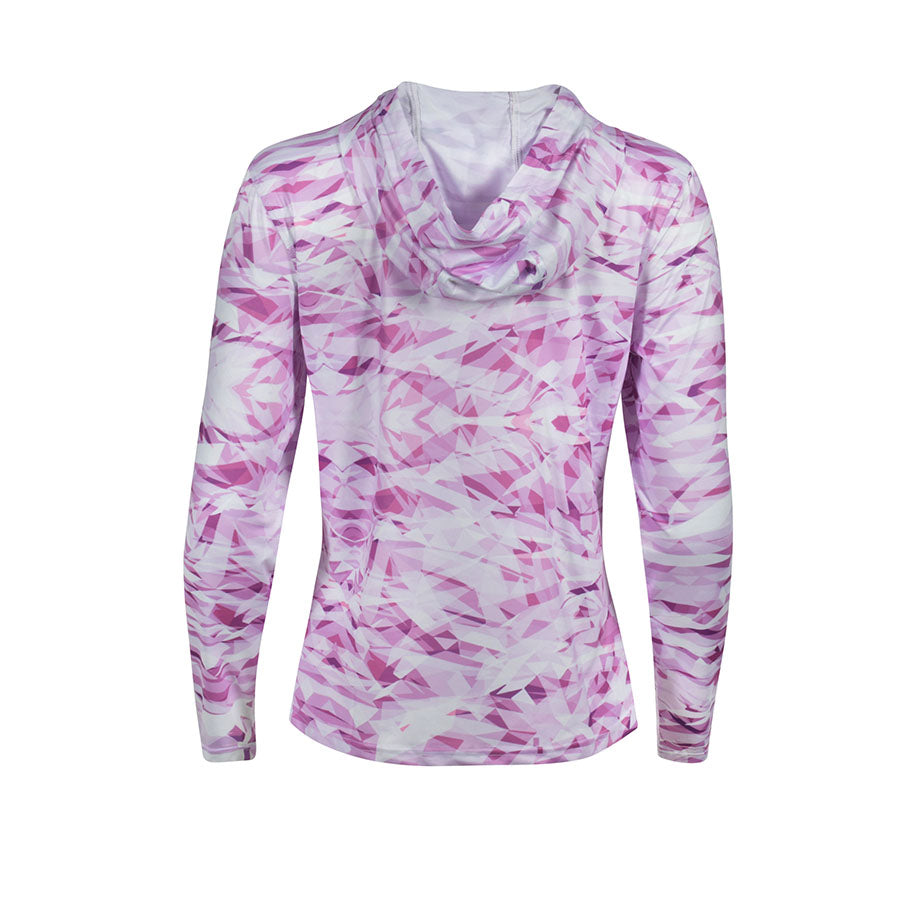 Women's HELIOS™ Hooded Sun Shirt Crystal Camo Pink
