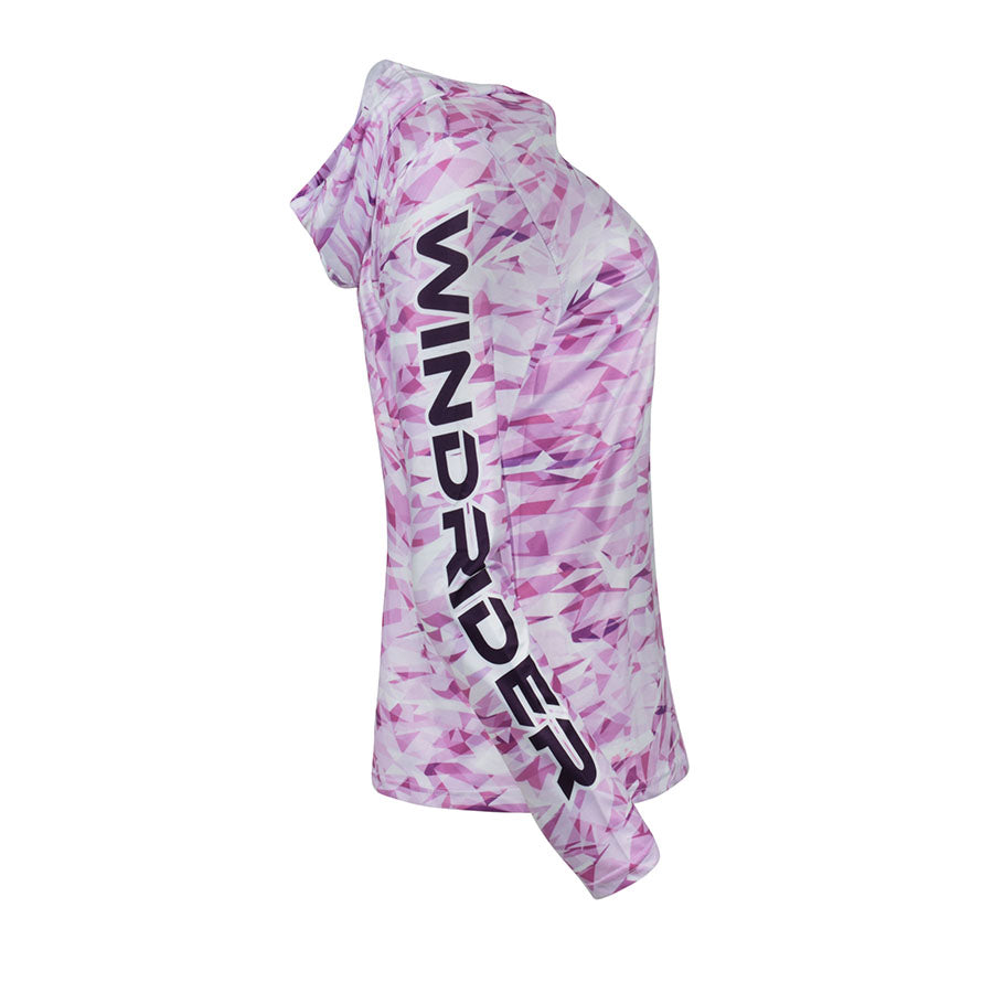 Women's HELIOS™ Hooded Sun Shirt Crystal Camo Pink
