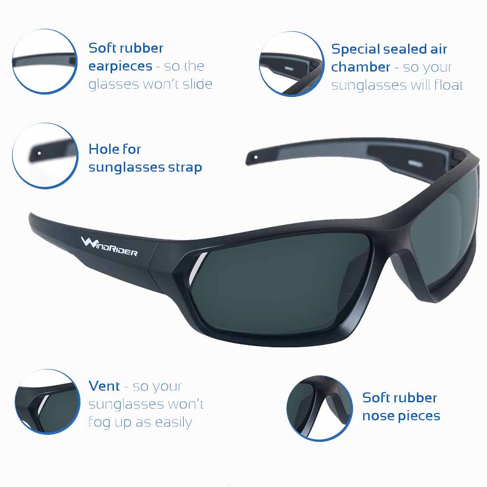 Floaterz Polarized Floating Sunglasses White / Smoke